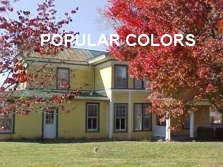 Popular colors for standing seam metal roofs