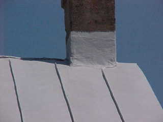 Closeup of work done by Roof Menders
