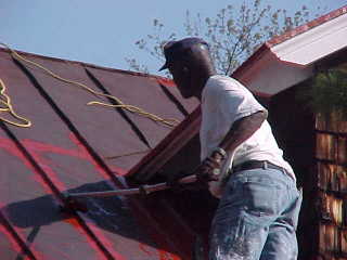 Roof Menders crew chief