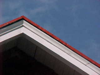 Primer extends to drip edge