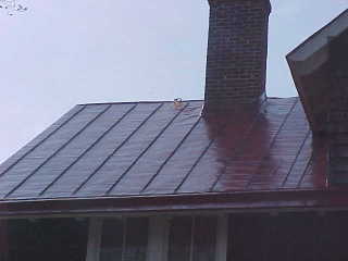 View of primed roof by Roof Menders
