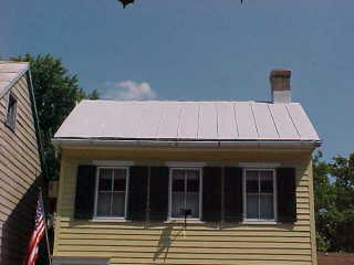 Front view of metal roof in Chesapeake City