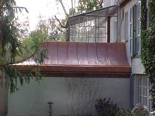 Copper roof is almost complete