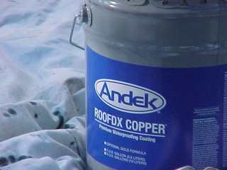Roofdx copper pail used by Roof Menders