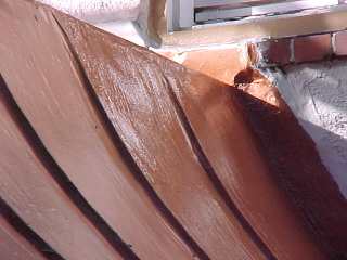 Roofdx copper is smoothed into repair work