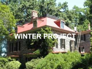 Winter project by Roof Menders saving old metal roof